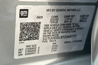 2026 GMC Sierra 1500 AT4