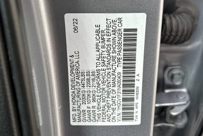 2022 Honda Accord Sedan Sport