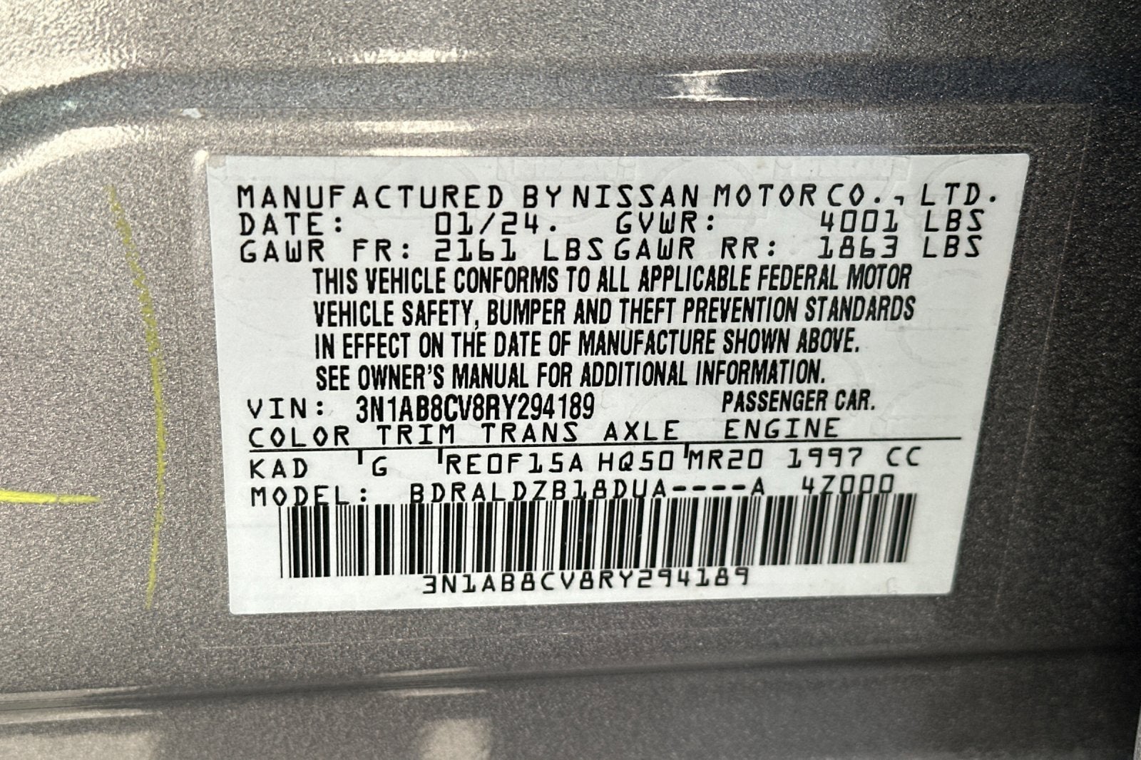 2024 Nissan Sentra SV