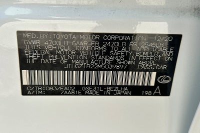 2021 Lexus IS IS 350 F SPORT