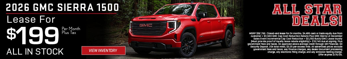 GMC Sierra 1500 Lease For $199