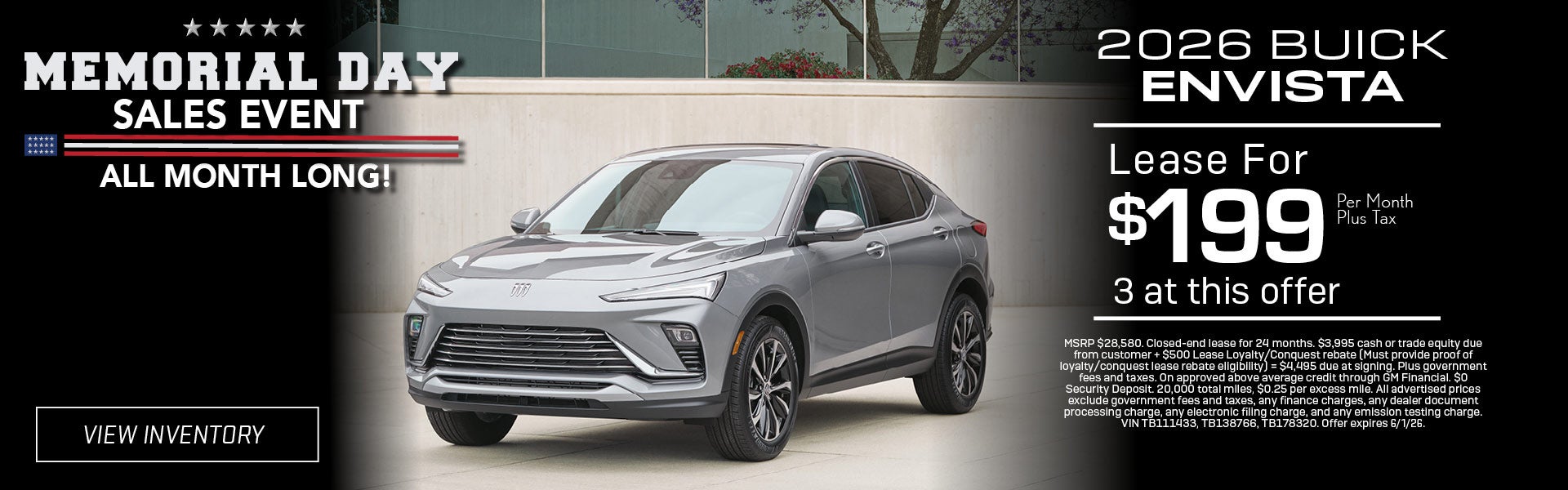 Memorial Day Sales Event