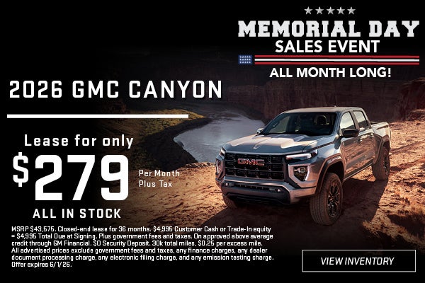 Memorial Day Sales Event