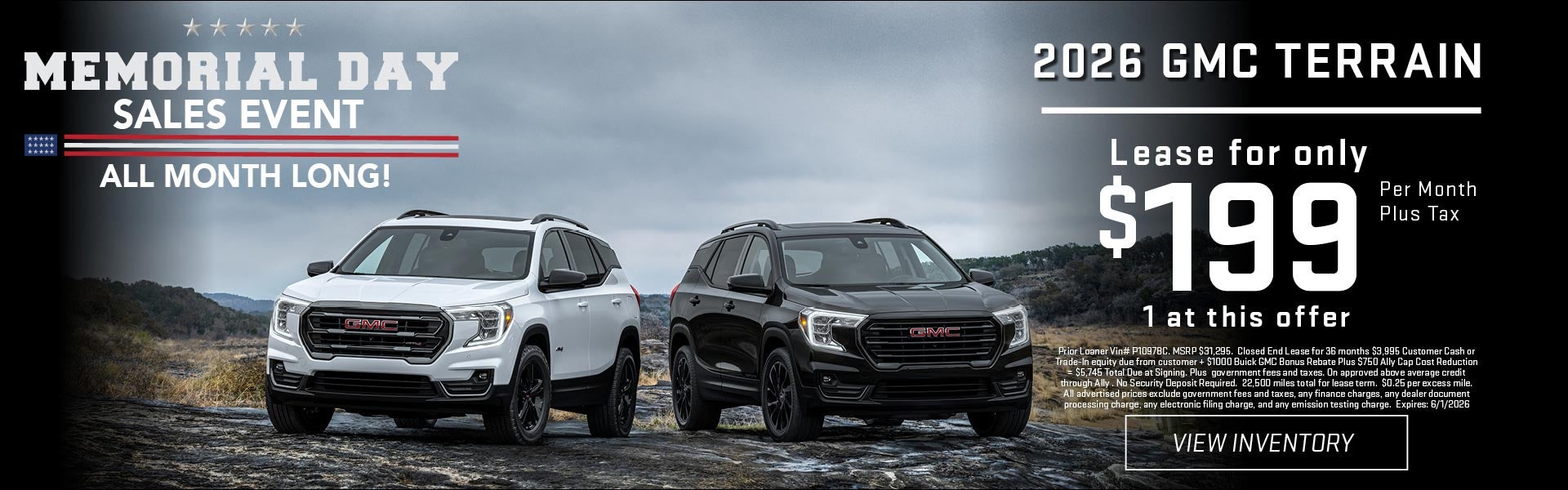 Memorial Day Sales Event
