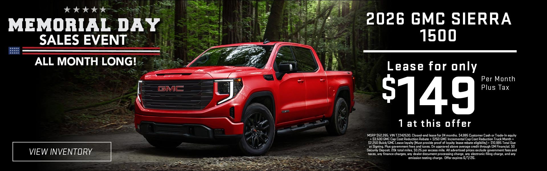 Memorial Day Sales Event