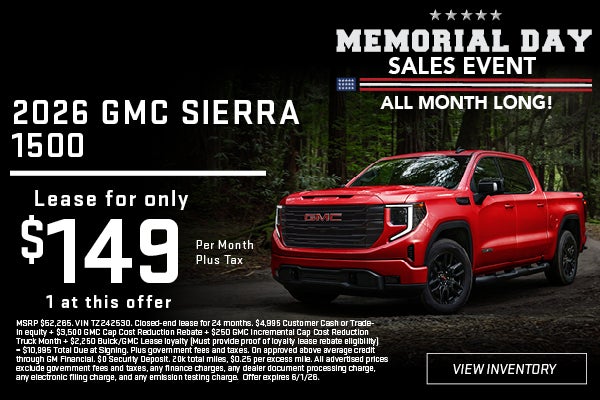 Memorial Day Sales Event