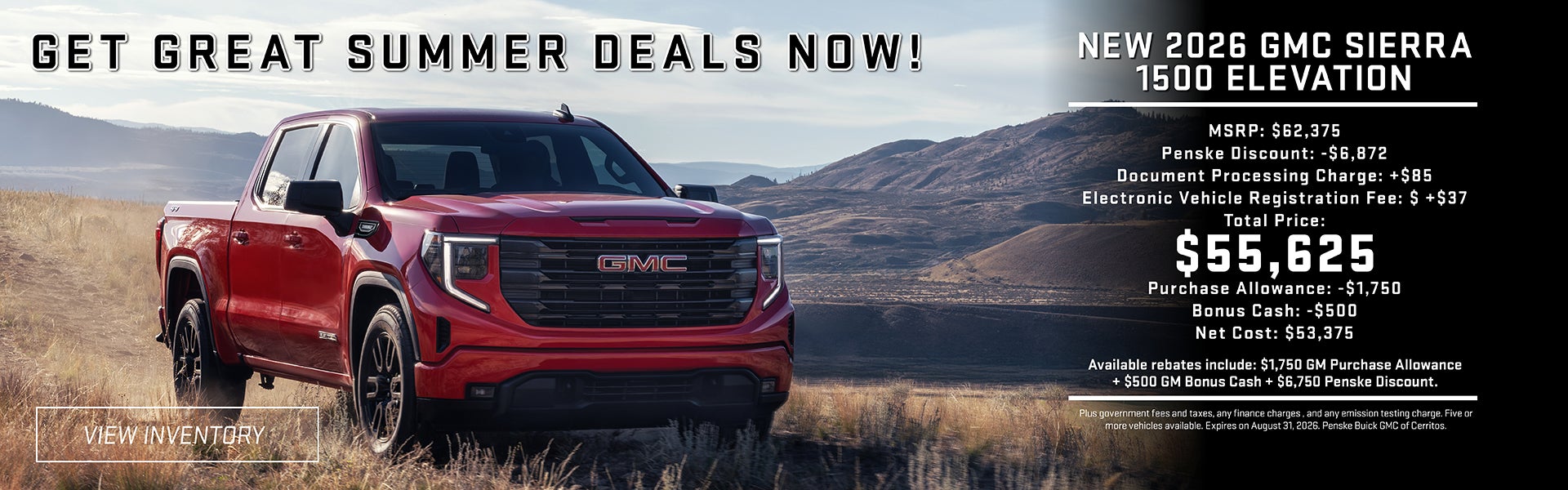 New 2026 GMC Sierra 1500 elevation