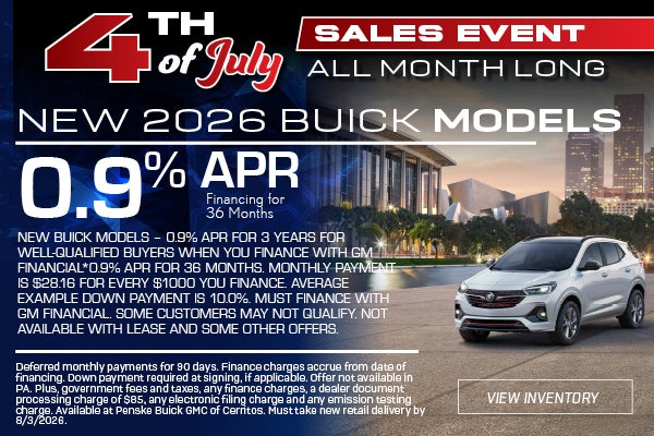 New 2026 Buick Models