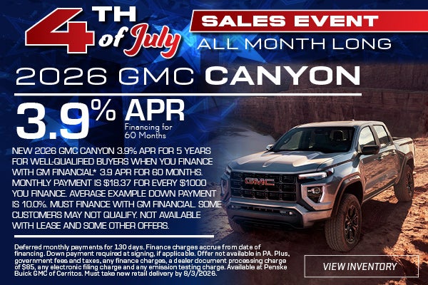 2026 GMC Canyon