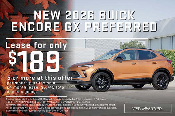 New 2026 Buick Encore GX Preferred