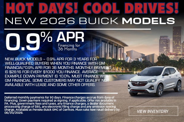 New 2026 Buick Models